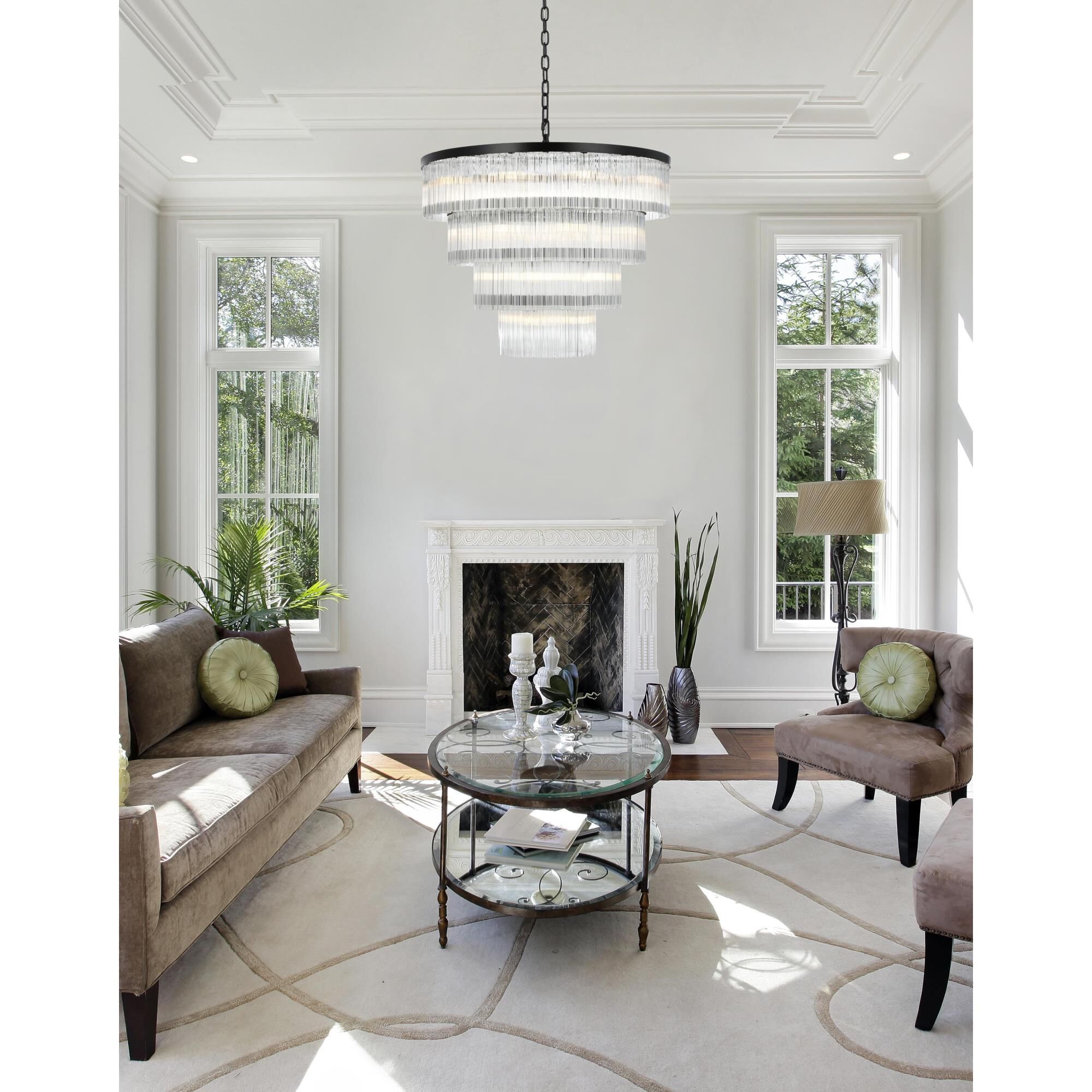 Harlow 40 Inch Chandelier by Elegant Lighting