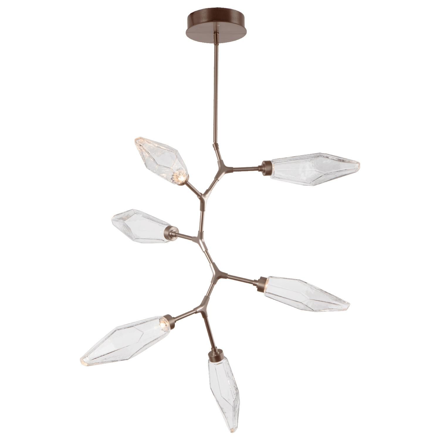 Rock Crystal Multi Light Pendant by Hammerton Studio