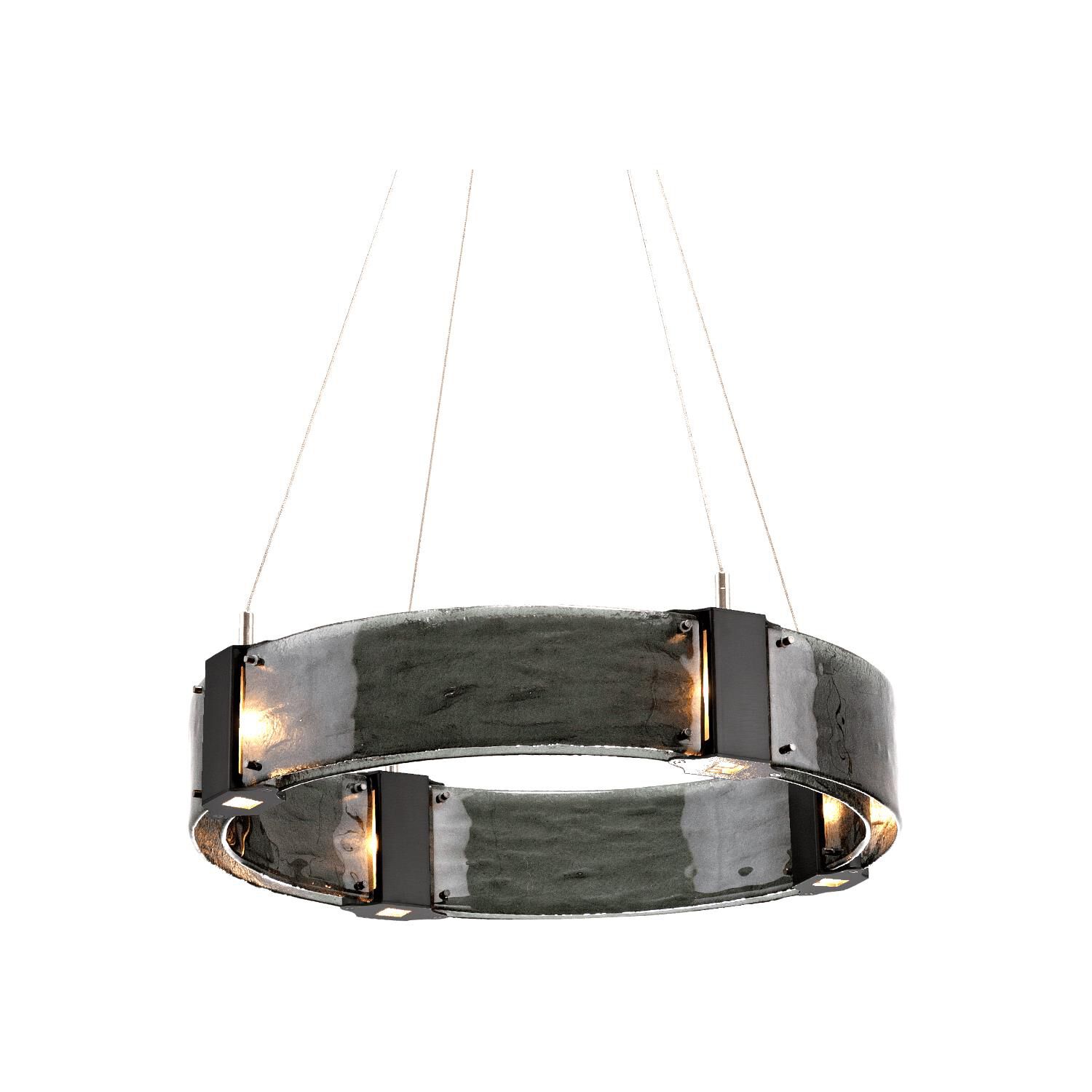 Shown in Matte Black finish and Smoke Granite glass