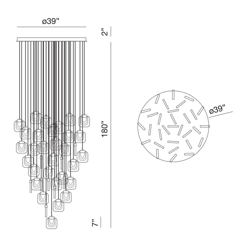 Paget Chandelier by Eurofase Lighting