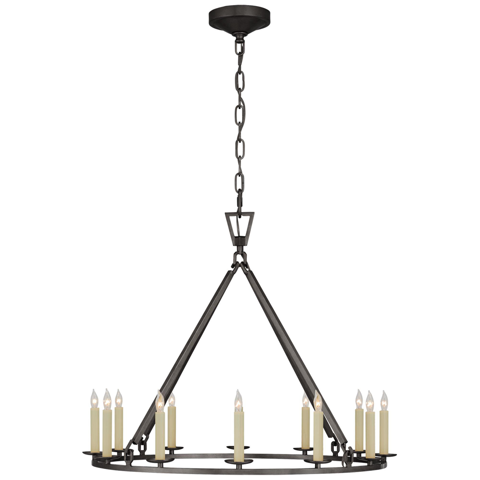 Shown in Aged Iron finish and No Option shade