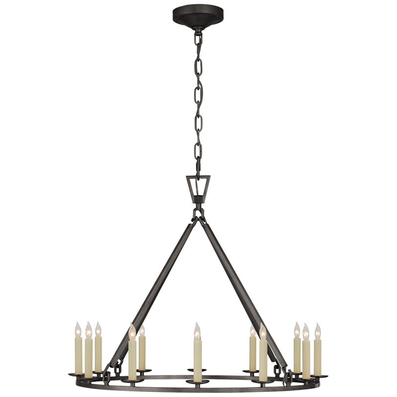 Chapman & Myers Darlana 30 Inch 12 Light Chandelier by Visual Comfort Signature Collection