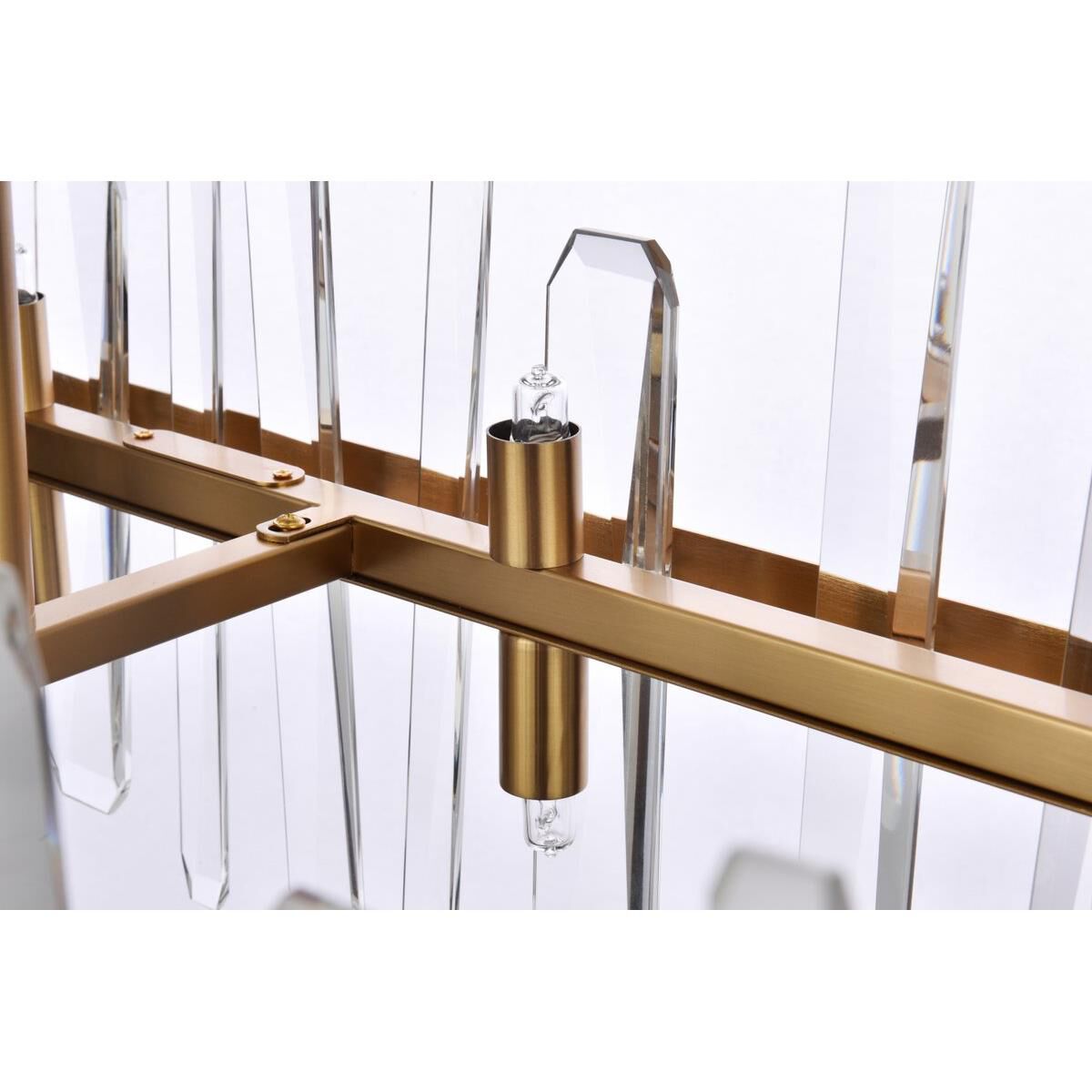 Serena 30 Inch 16 Light Linear Suspension Light by Elegant Lighting