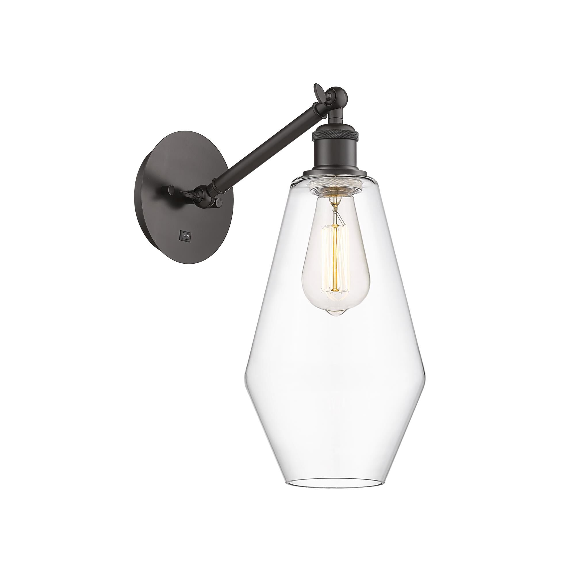 Shown in Oil Rubbed Bronze finish and Clear Cindyrella 8