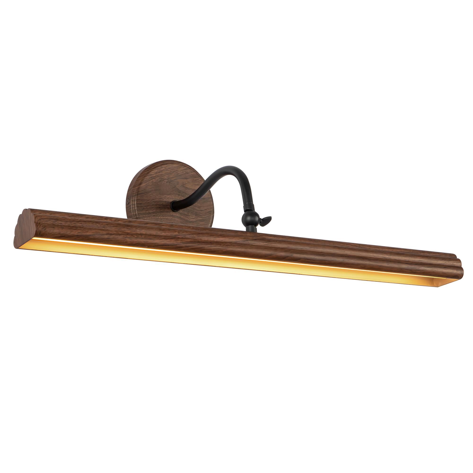 Shown in Walnut finish and Frosted Acrylic Diffuser glass and Aluminum shade