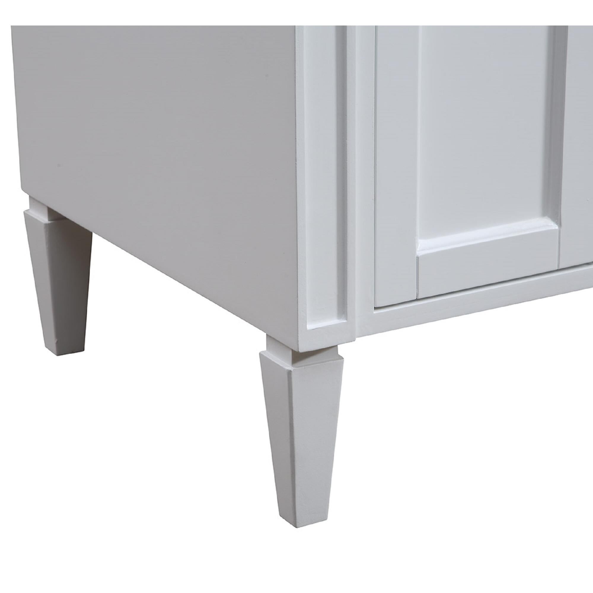 Shown in White finish