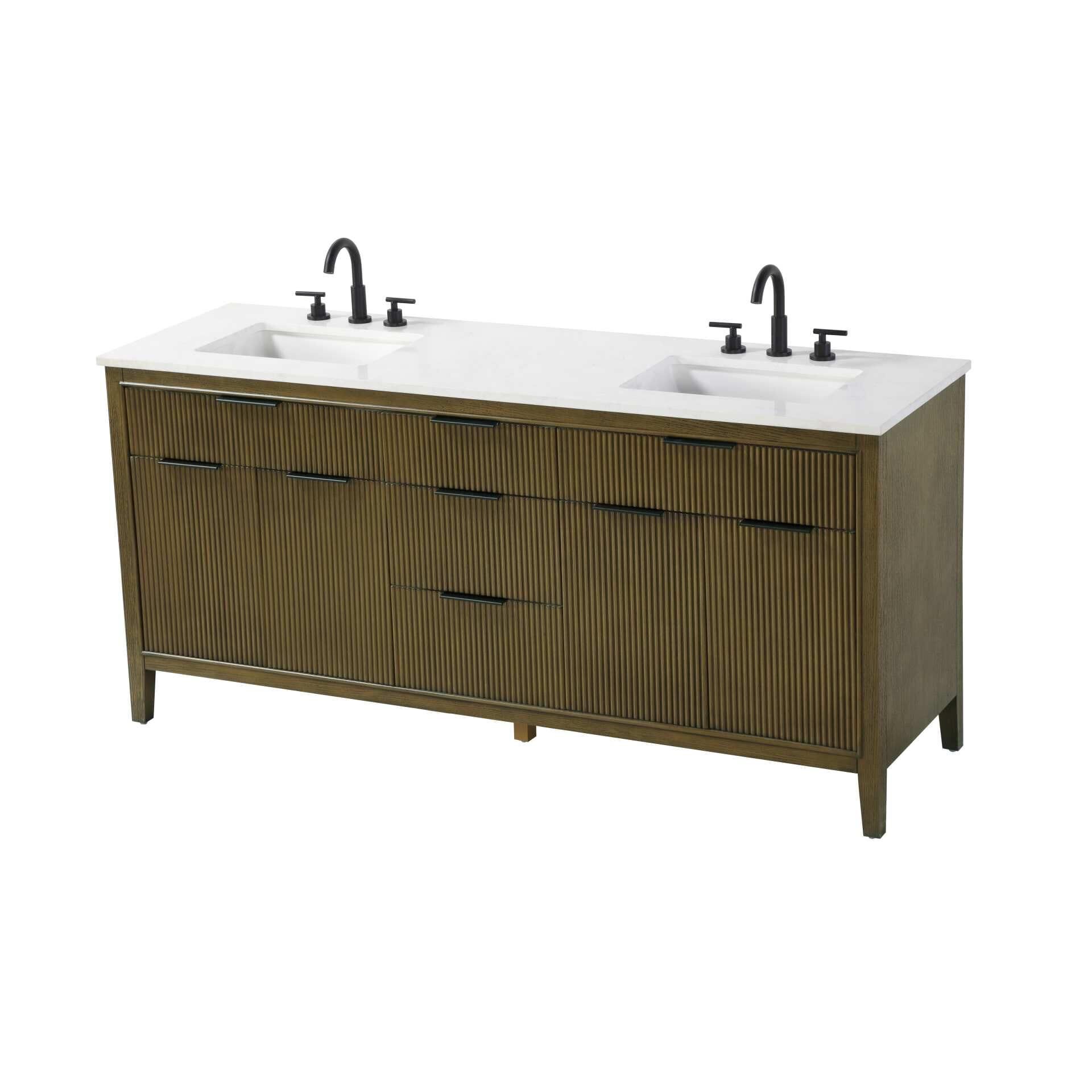Langston 72 Inch Bath Vanity by Elegant Decor