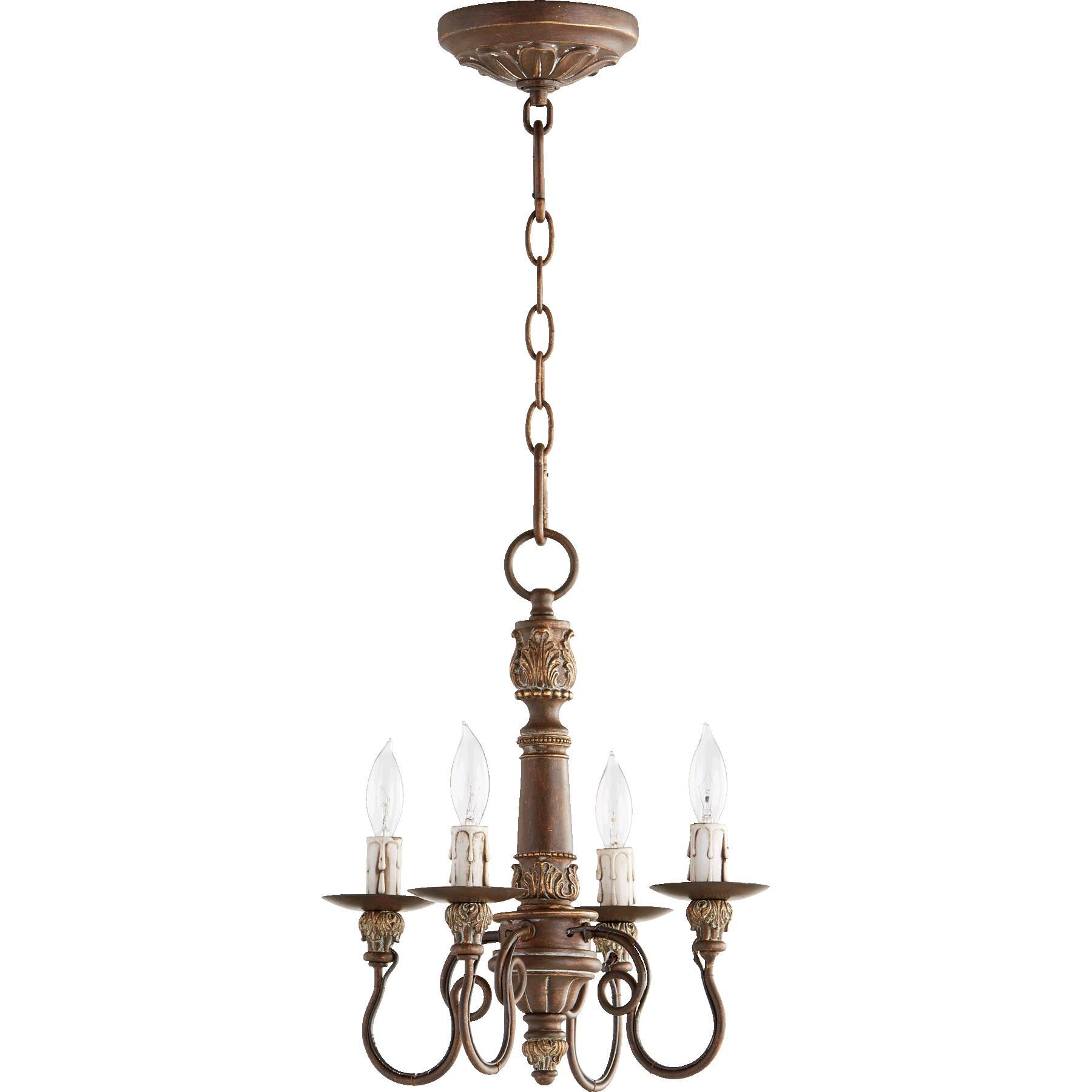 Salento 12 Inch 4 Light Mini Chandelier by Quorum International