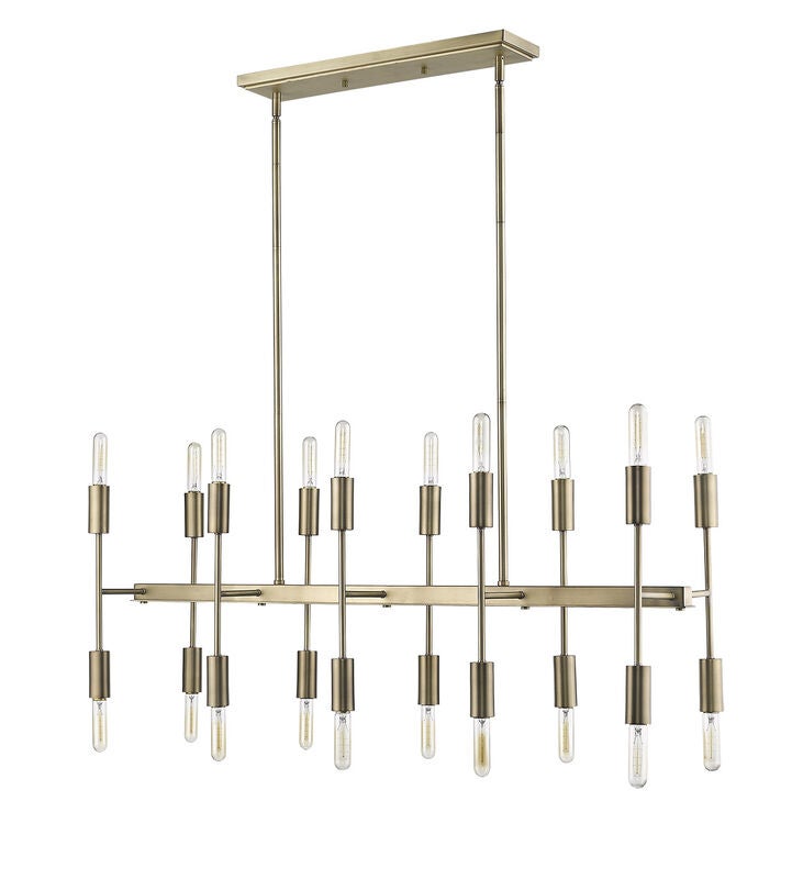 Perret 46 Inch 20 Light Linear Suspension Light by Trend Lighting
