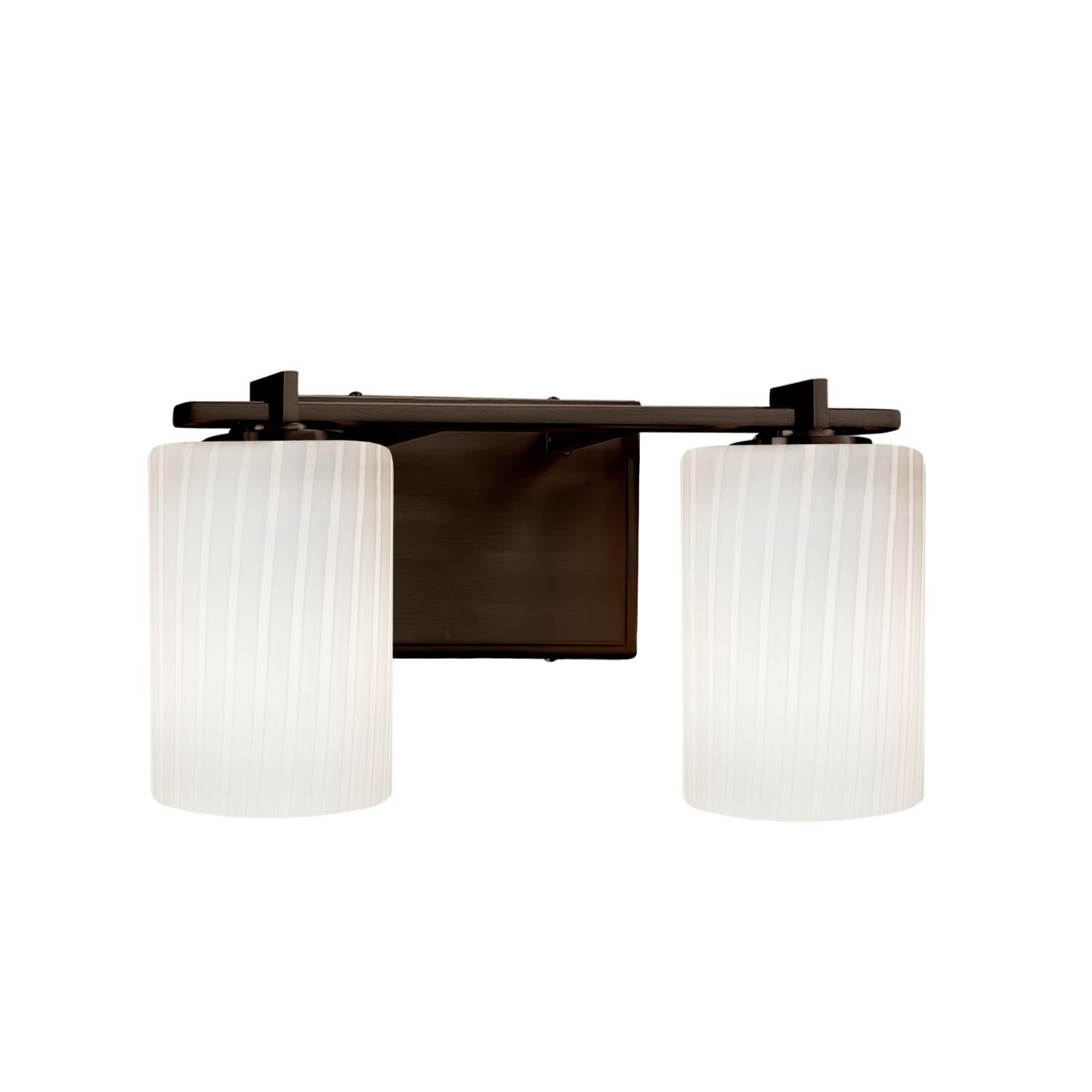 Fusion 14 Inch 2 Light Bath Vanity Light by Justice Design Group