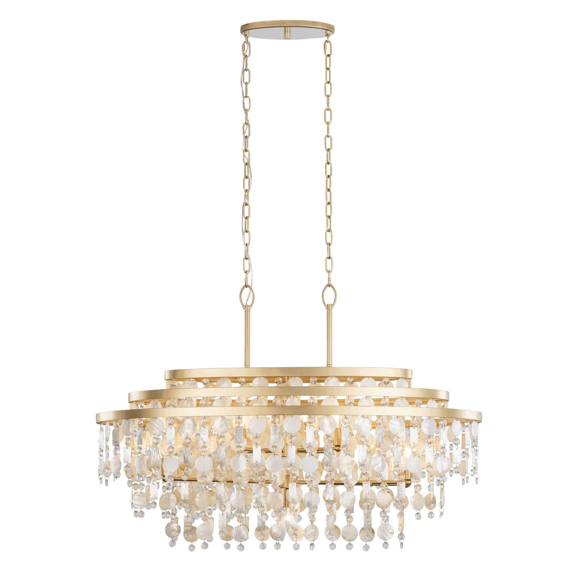 Kalani 42 Inch 9 Light Linear Suspension Light by Varaluz