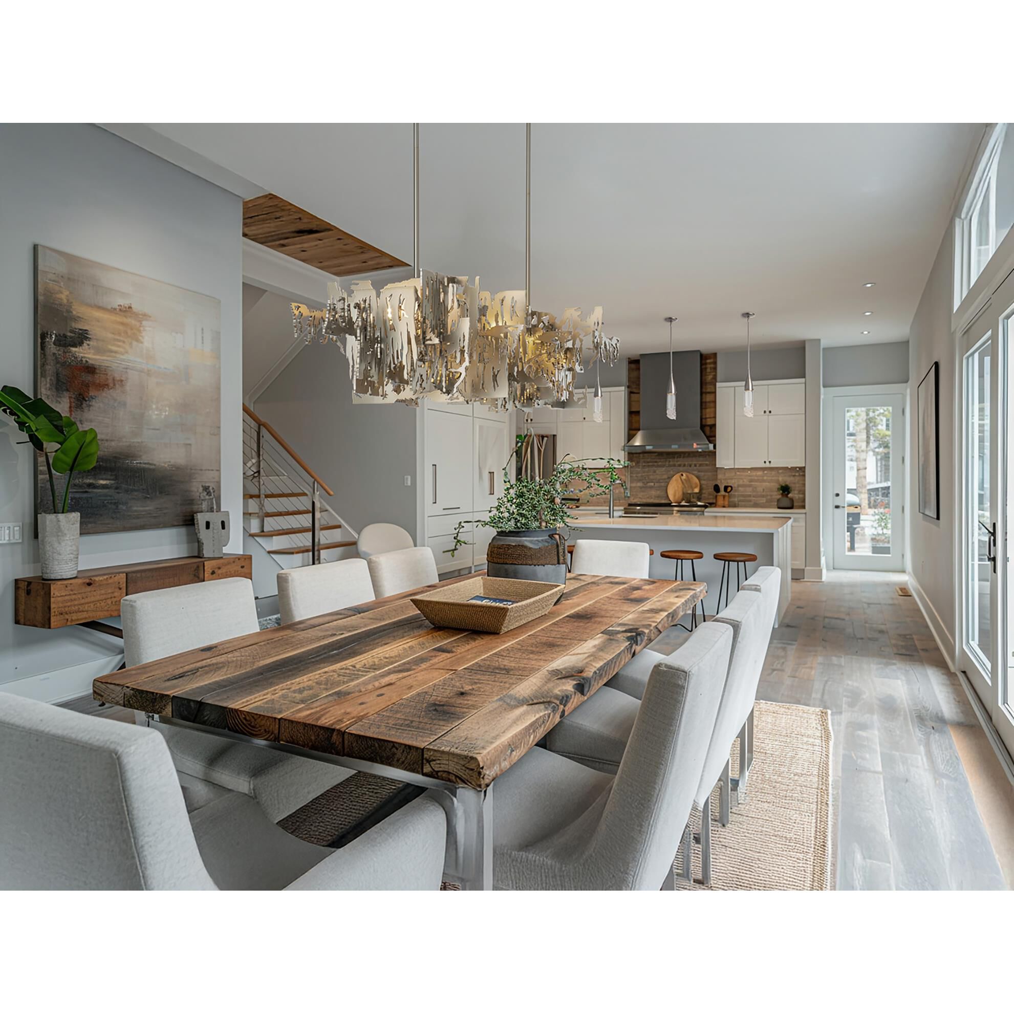 Brutus 63 Inch Linear Suspension Light by Hubbardton Forge