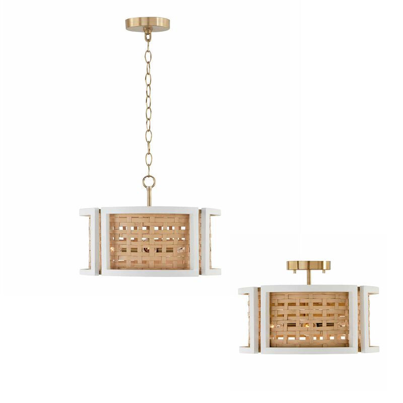 Lola 16 Inch 4 Light Semi Flush Mount by Capital Lighting Fixture Company
