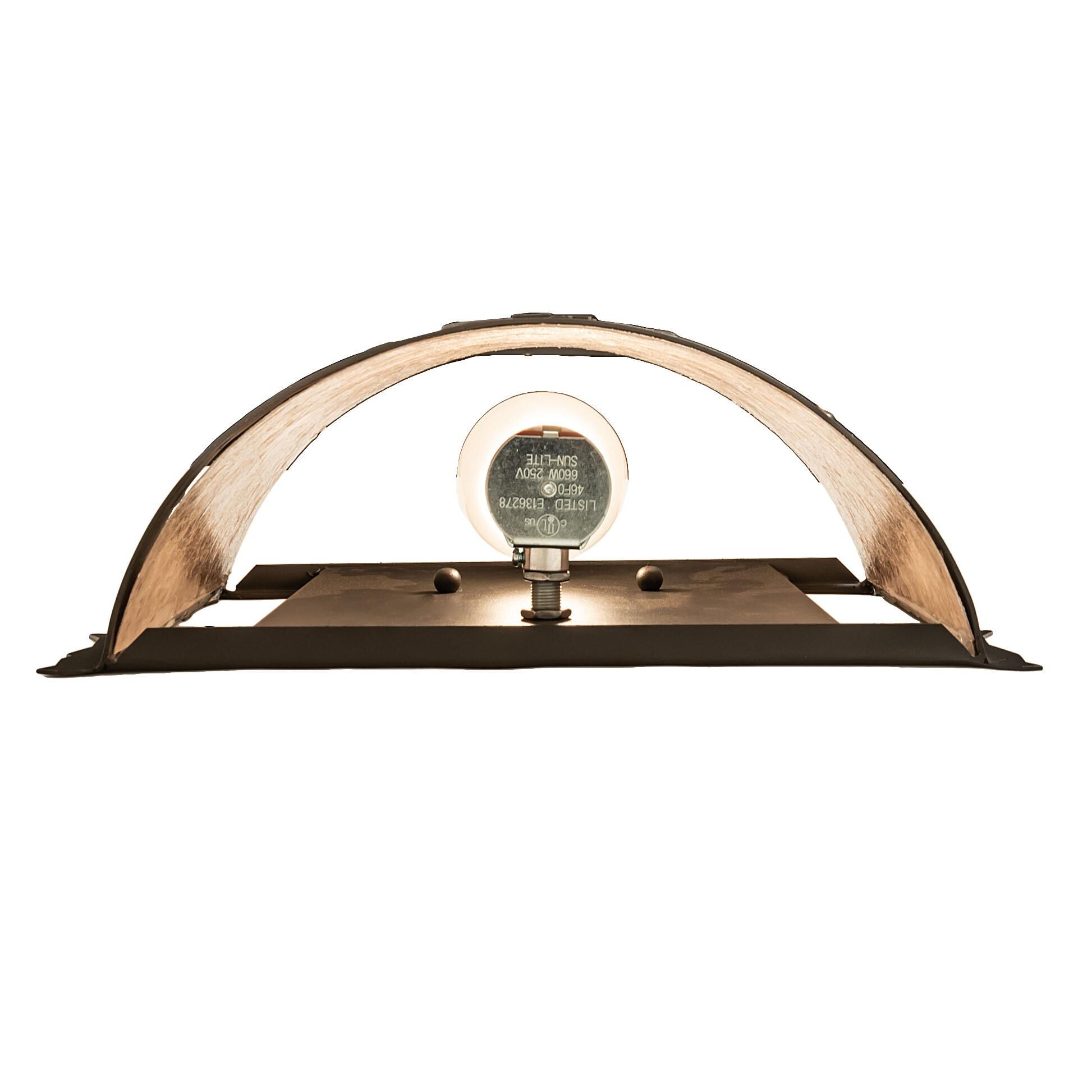 Shown in Wrought Iron finish and Silver Mica glass