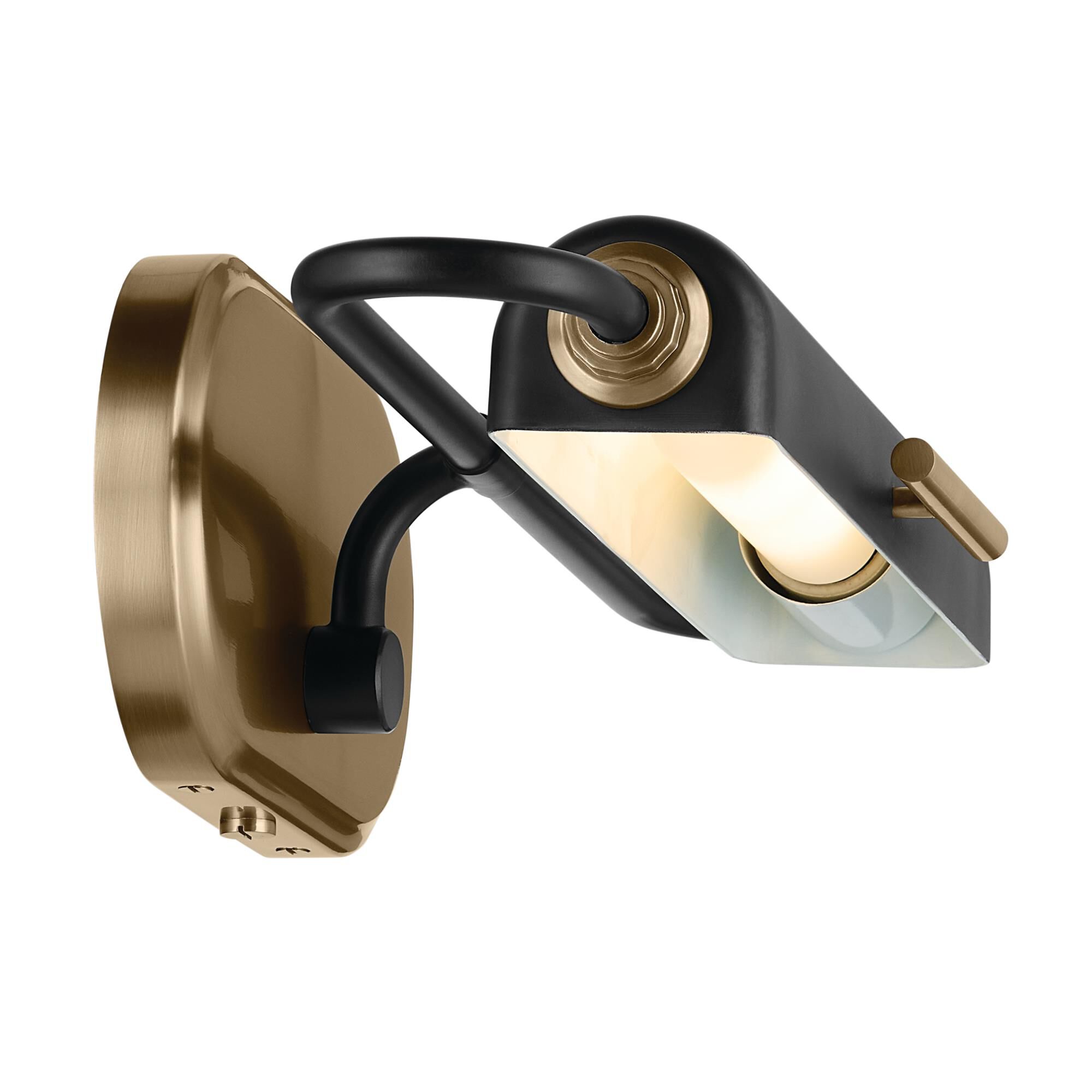 Shown in Black finish and Metal shade