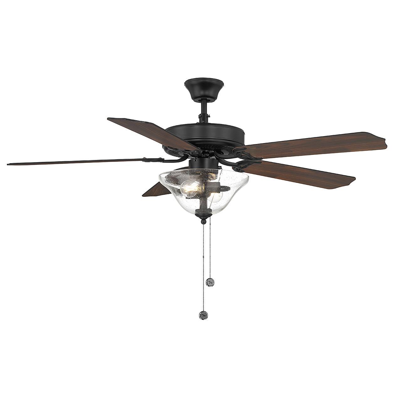 52 Inch Ceiling Fan with Light Kit by Meridian Lighting