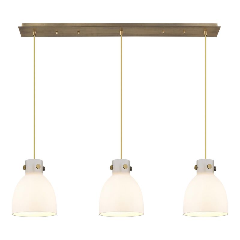 Bruno Marashlian Newton Bell 39 Inch 3 Light Linear Suspension Light by Innovations Lighting