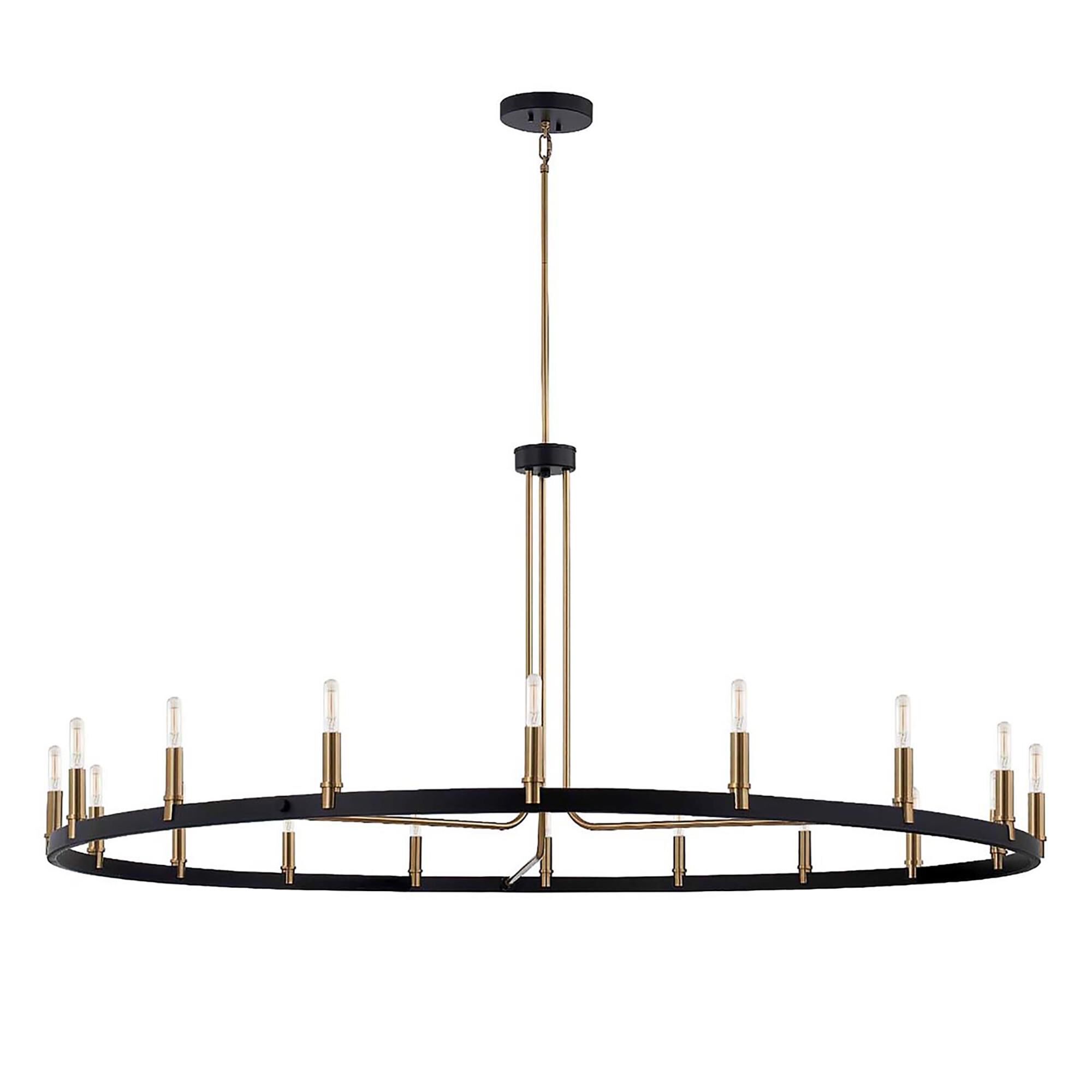 Clayton 60 Inch 18 Light LED Mini Chandelier by Justice Design Group