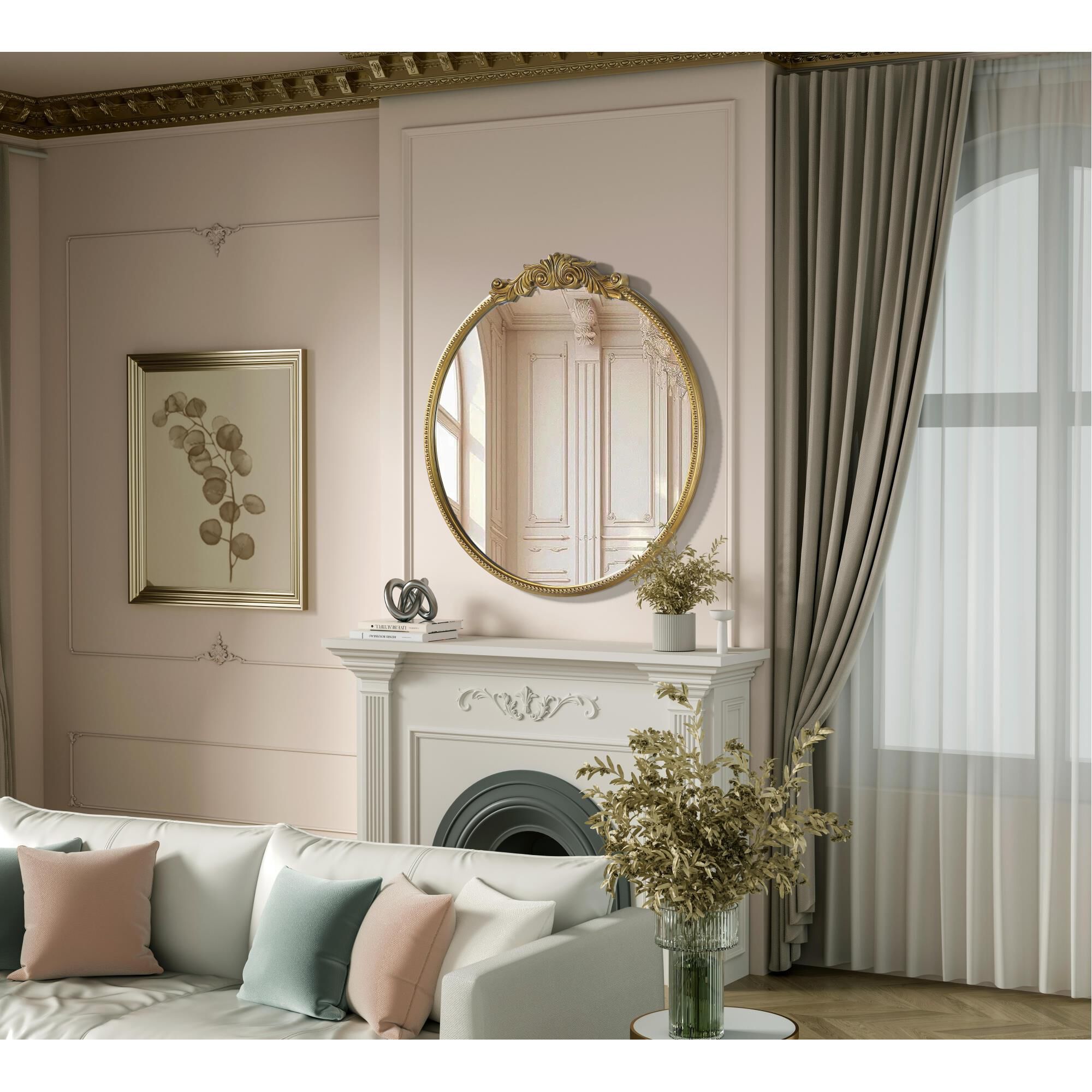 Naomi 45 Inch Decorative Mirror by Elegant Decor