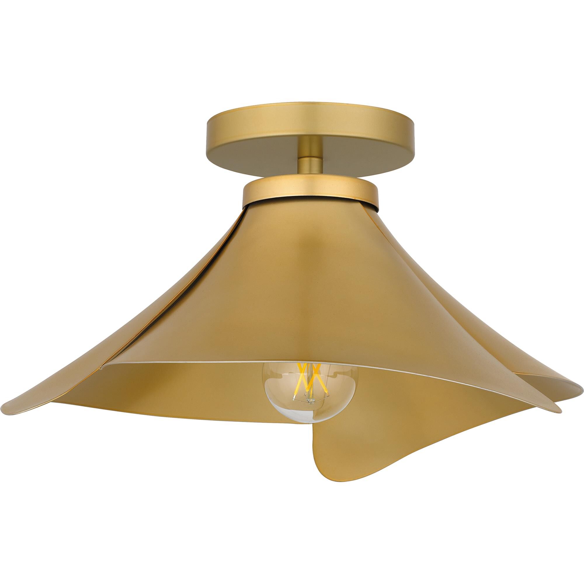 Wisp 15 Inch Semi Flush Mount by Quoizel