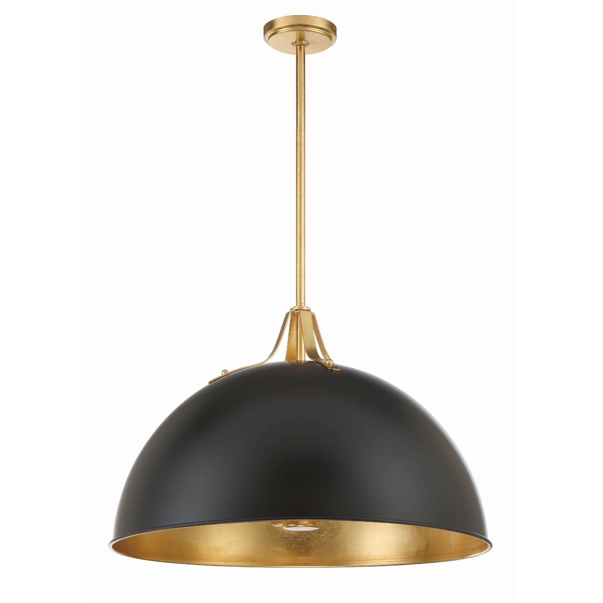 Shown in Matte Black + Antique Gold finish