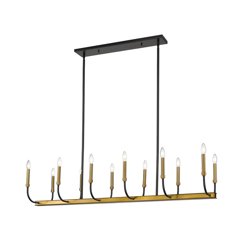 Haylie 56 Inch 12 Light Linear Suspension Light by Z-Lite