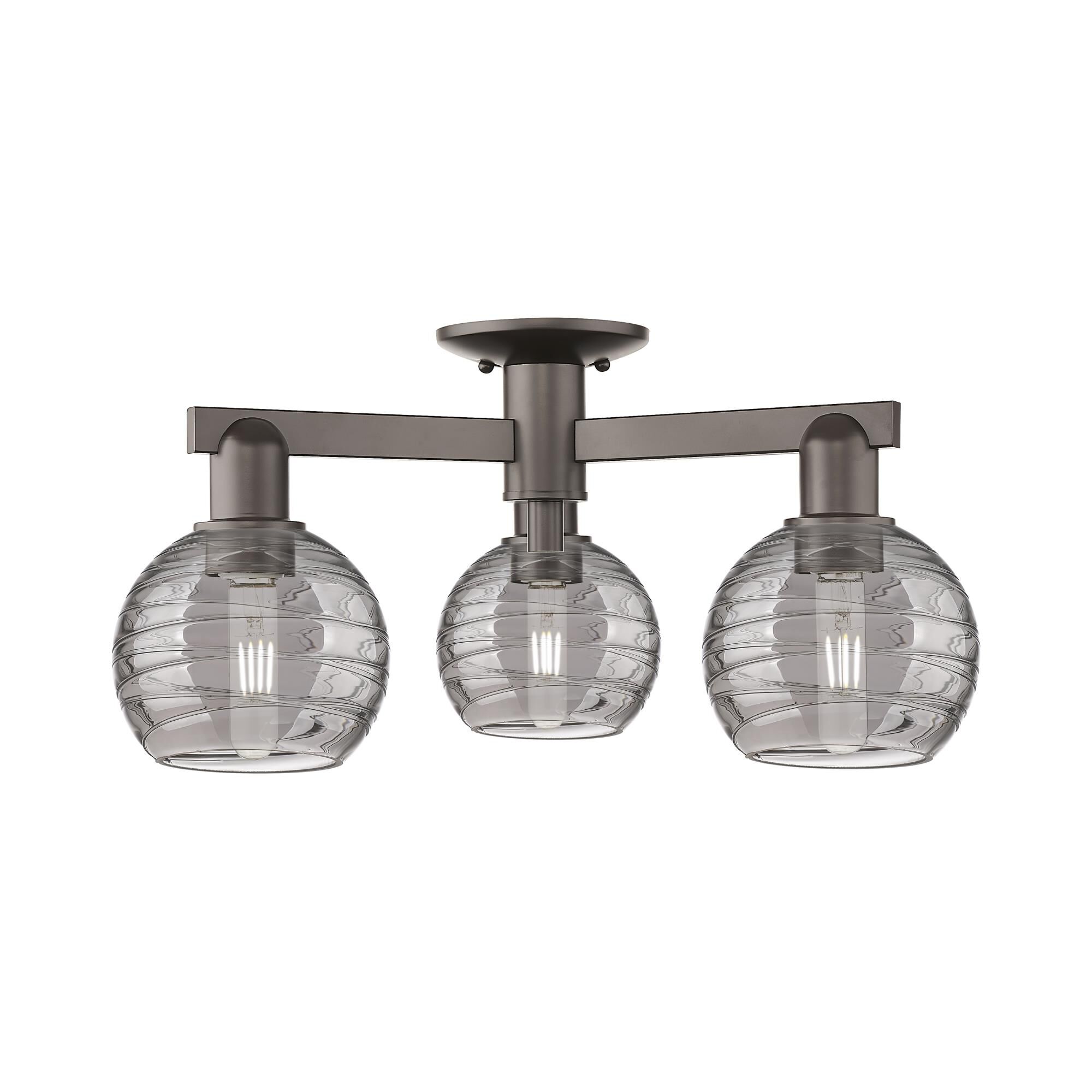 Bruno Marashlian Athens Deco Swirl 23 Inch Semi Flush Mount by Innovations Lighting