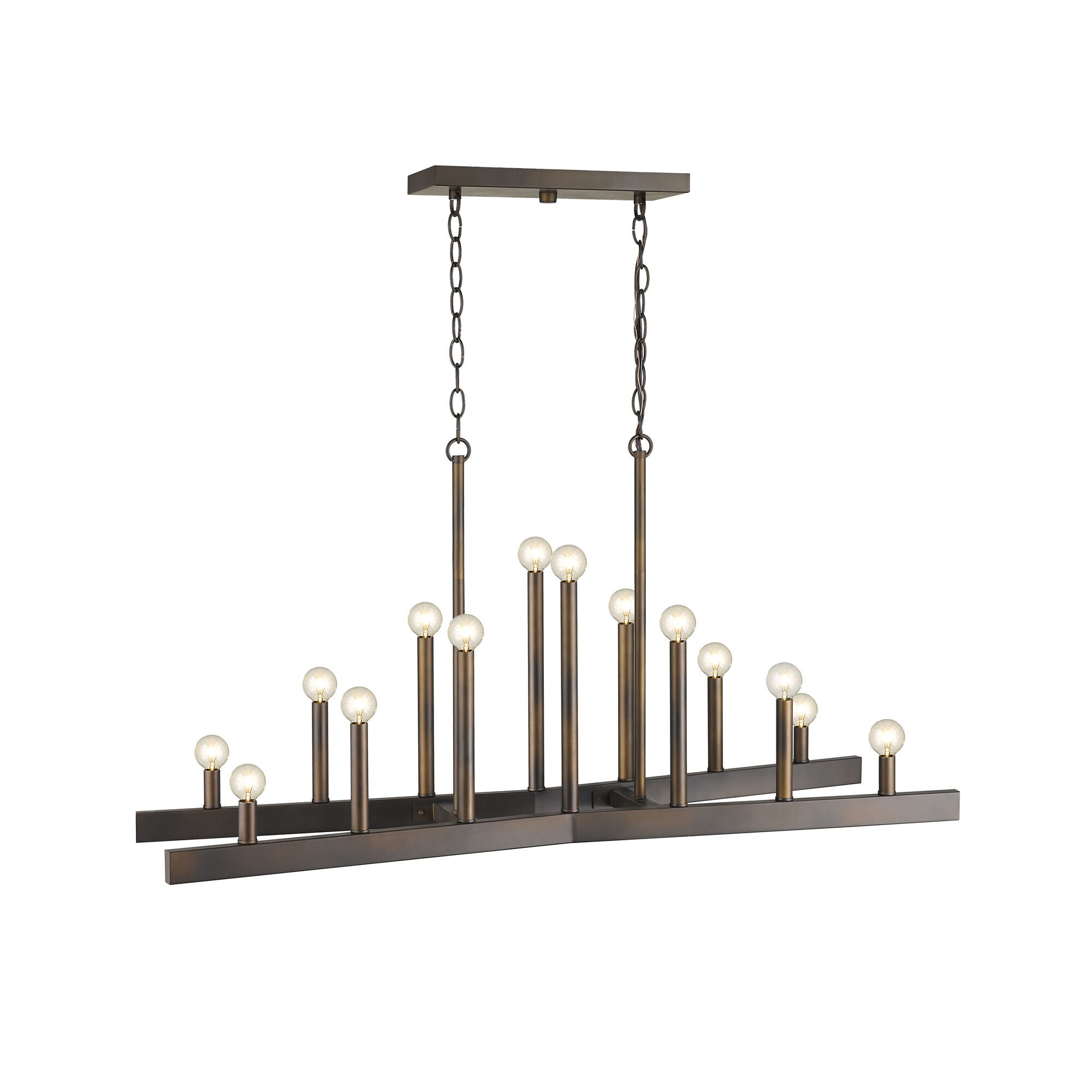 Shown in Oil-Rubbed Bronze finish and -- glass and -- shade