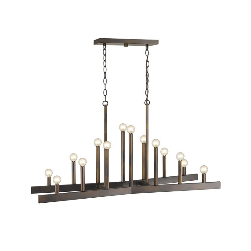 Fallon 42 Inch 14 Light Linear Suspension Light by Acclaim Lighting