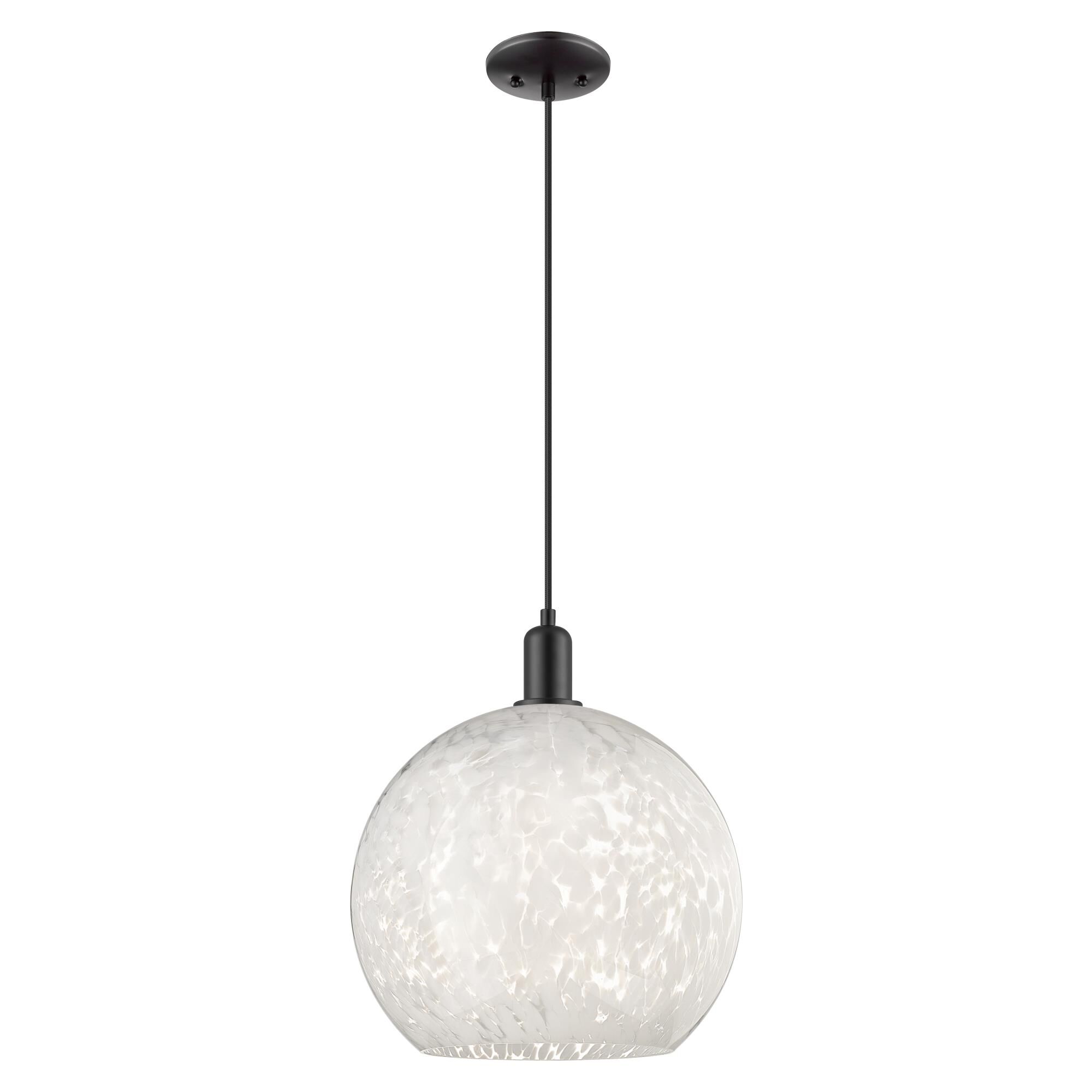 Bruno Marashlian White Mouchette Large Pendant by Innovations Lighting