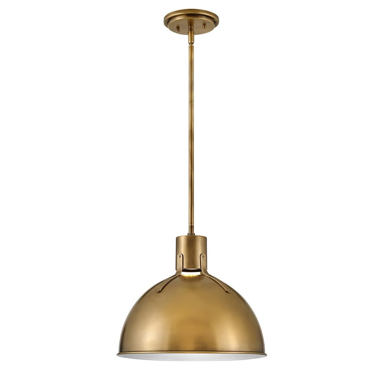 Shown in Heritage Brass finish and Textured Black accent