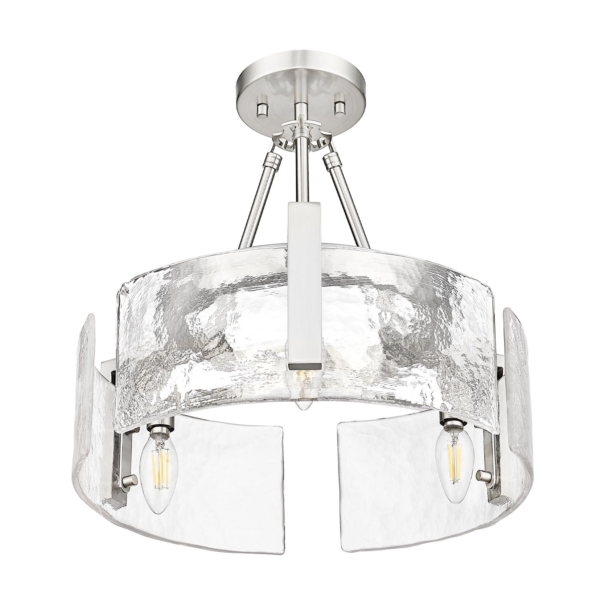 Aenon 17 Inch Semi Flush Mount by Golden Lighting