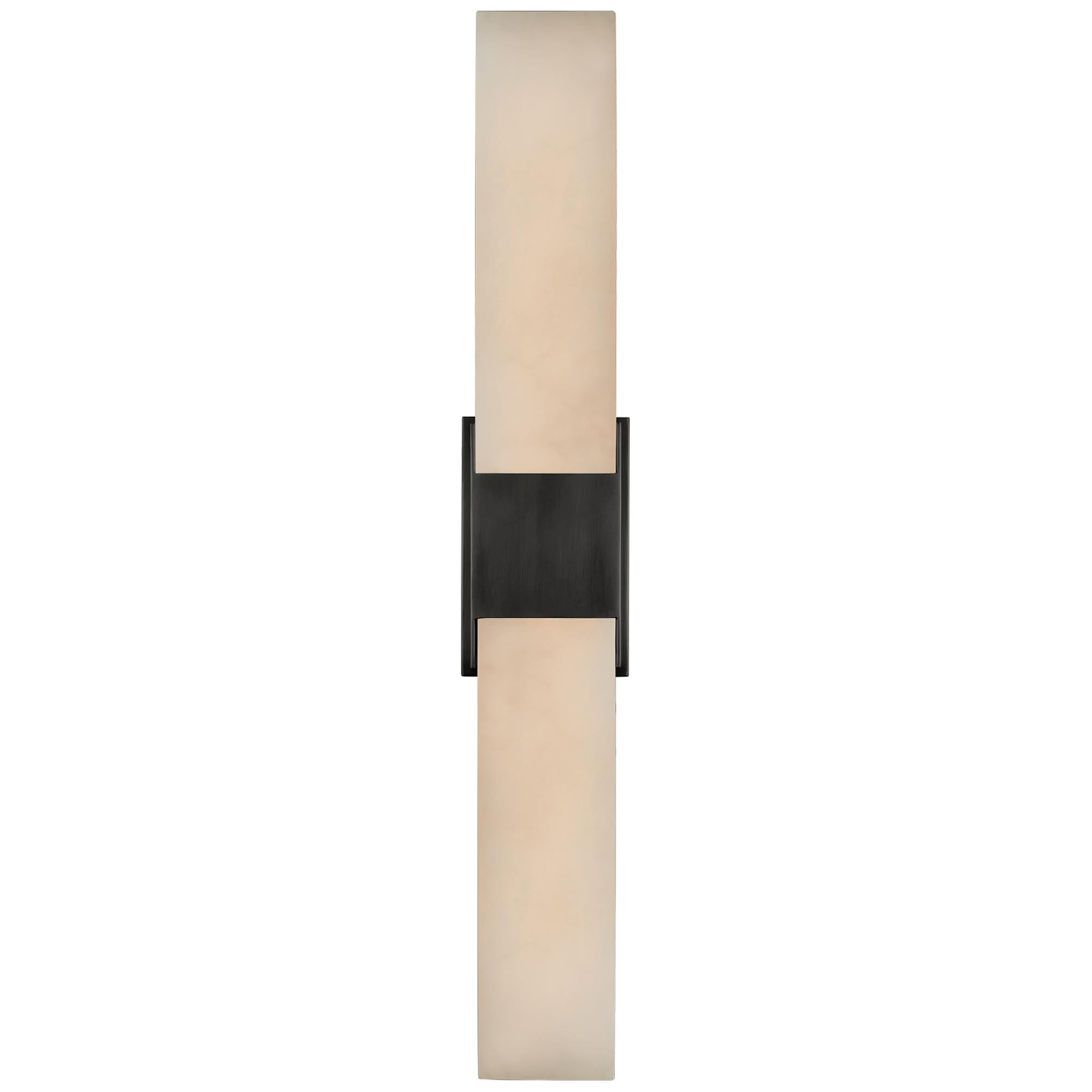 Shown in Bronze finish and Alabaster glass