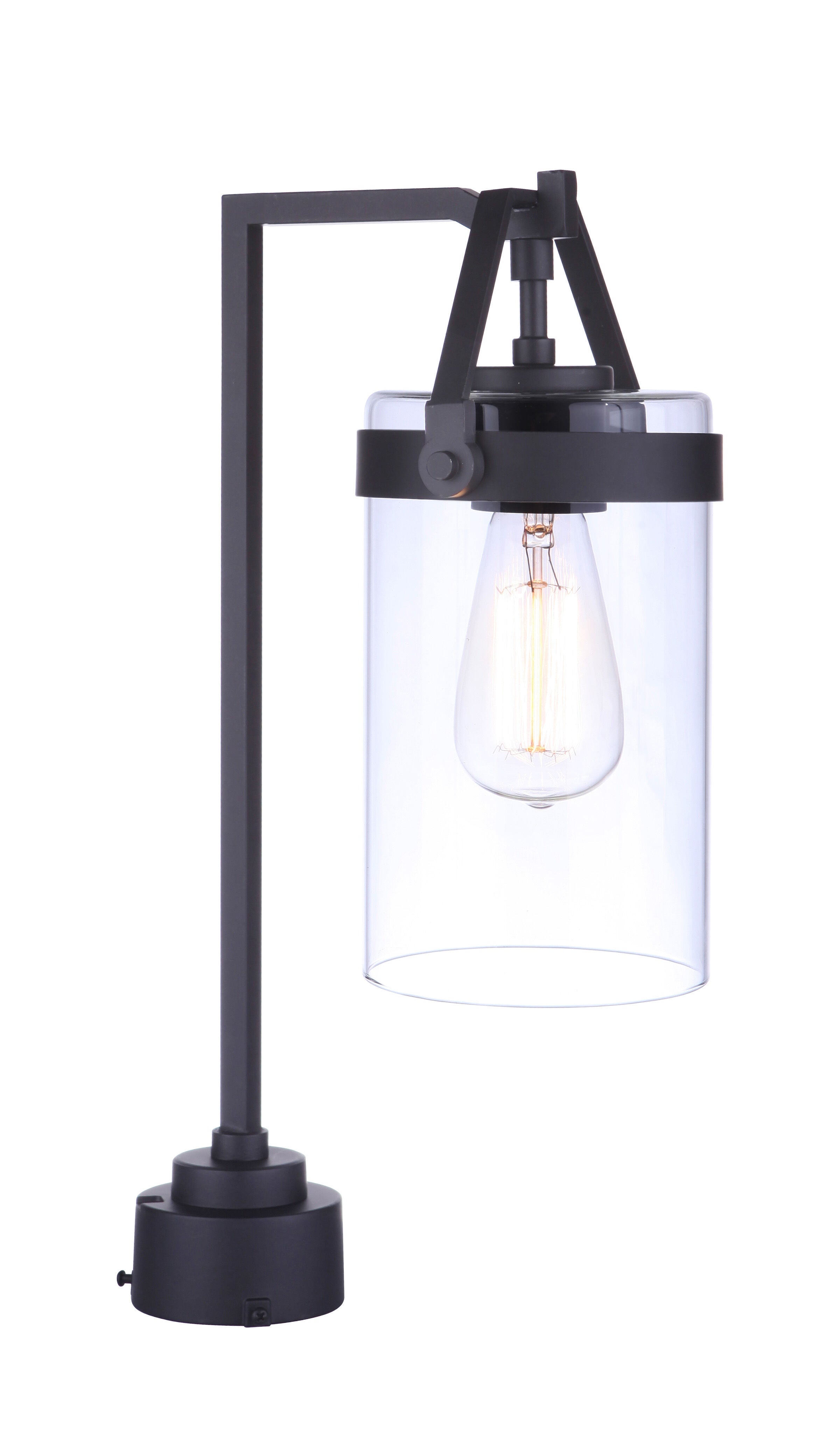 Shown in Midnight finish and Clear glass