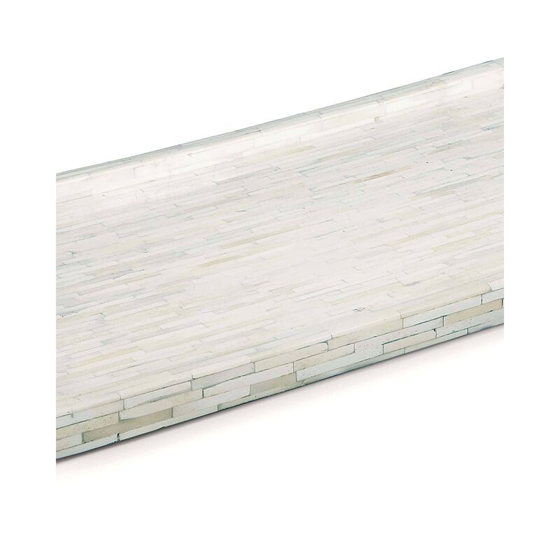 White Bone 24 Inch Tray by Regina Andrew