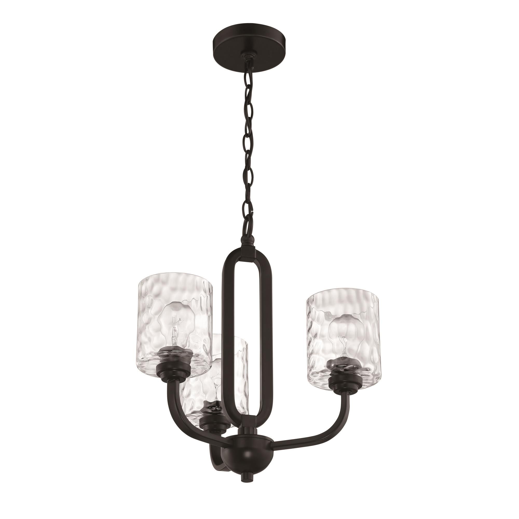 Collins 17 Inch 3 Light Mini Chandelier by Craftmade