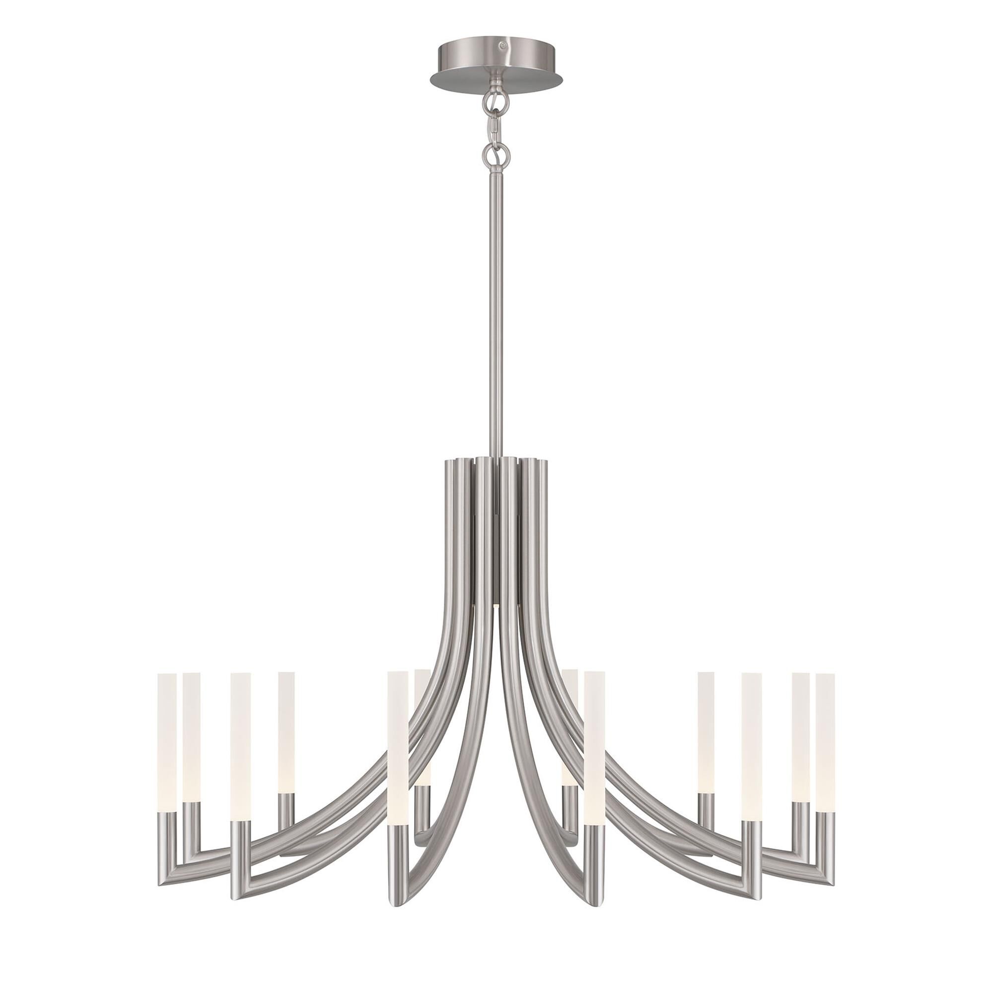 Shown in Nickel finish and Frosted Acrylic glass