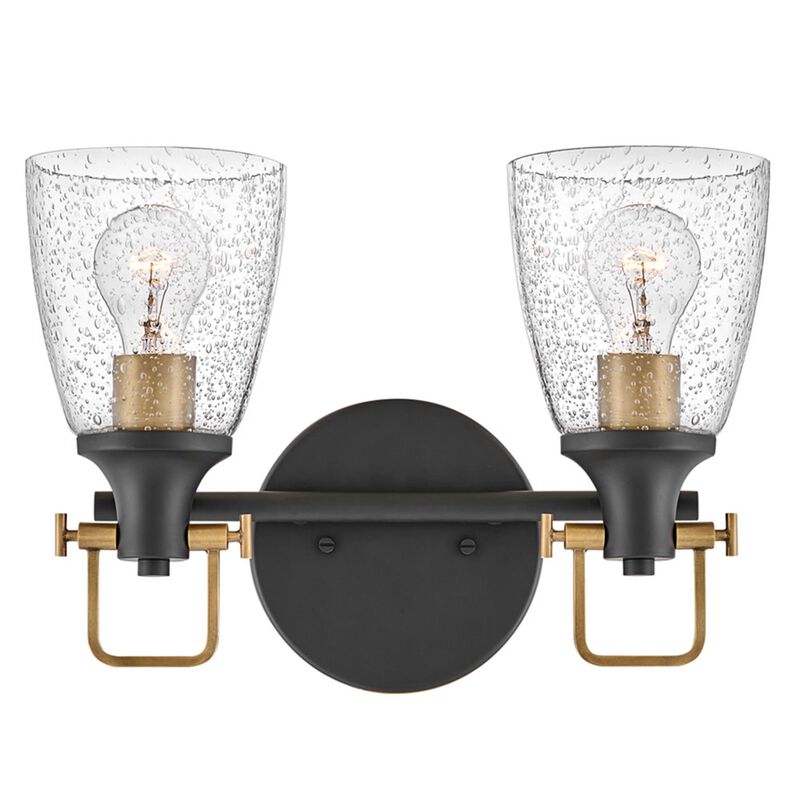 Easton 14 Inch 2 Light Bath Vanity Light by Hinkley