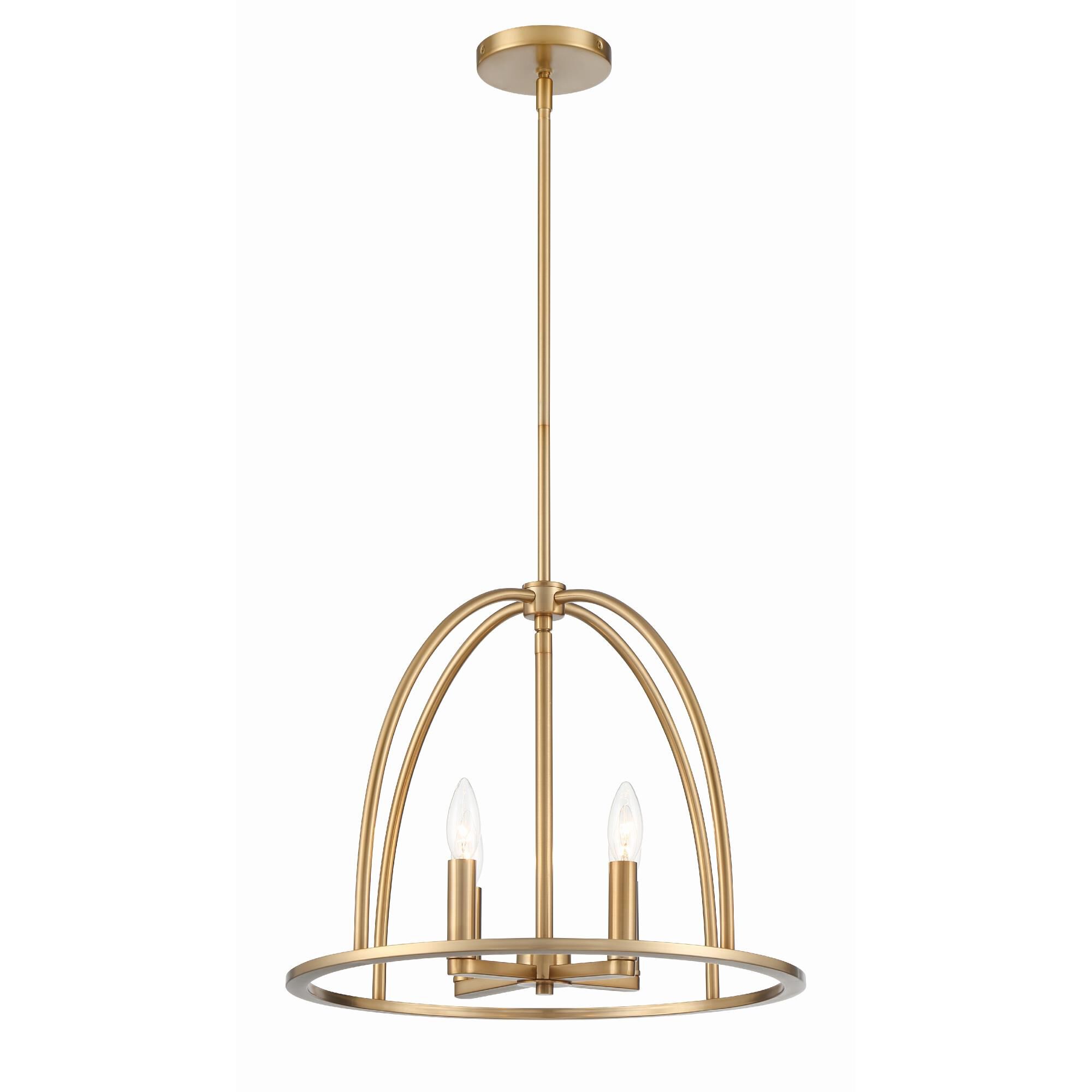 Abbott 18 Inch 4 Light Mini Chandelier by Crystorama