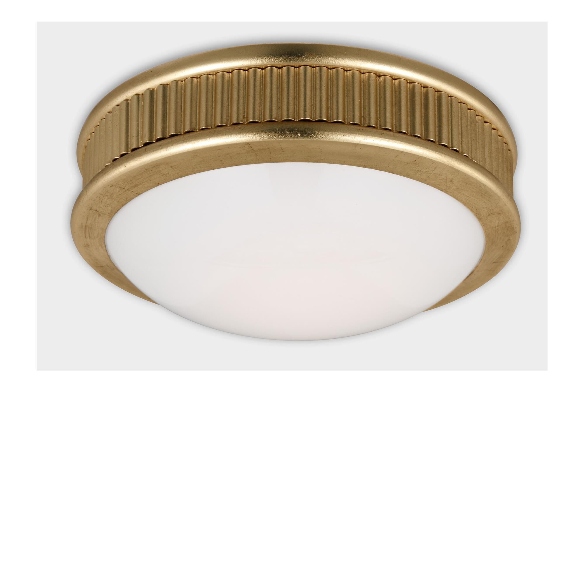 Shown in Gild finish and Milk glass