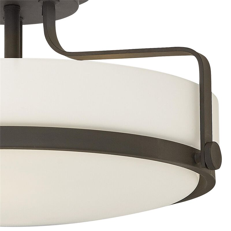 Harper 18 Inch 3 Light Semi Flush Mount by Hinkley