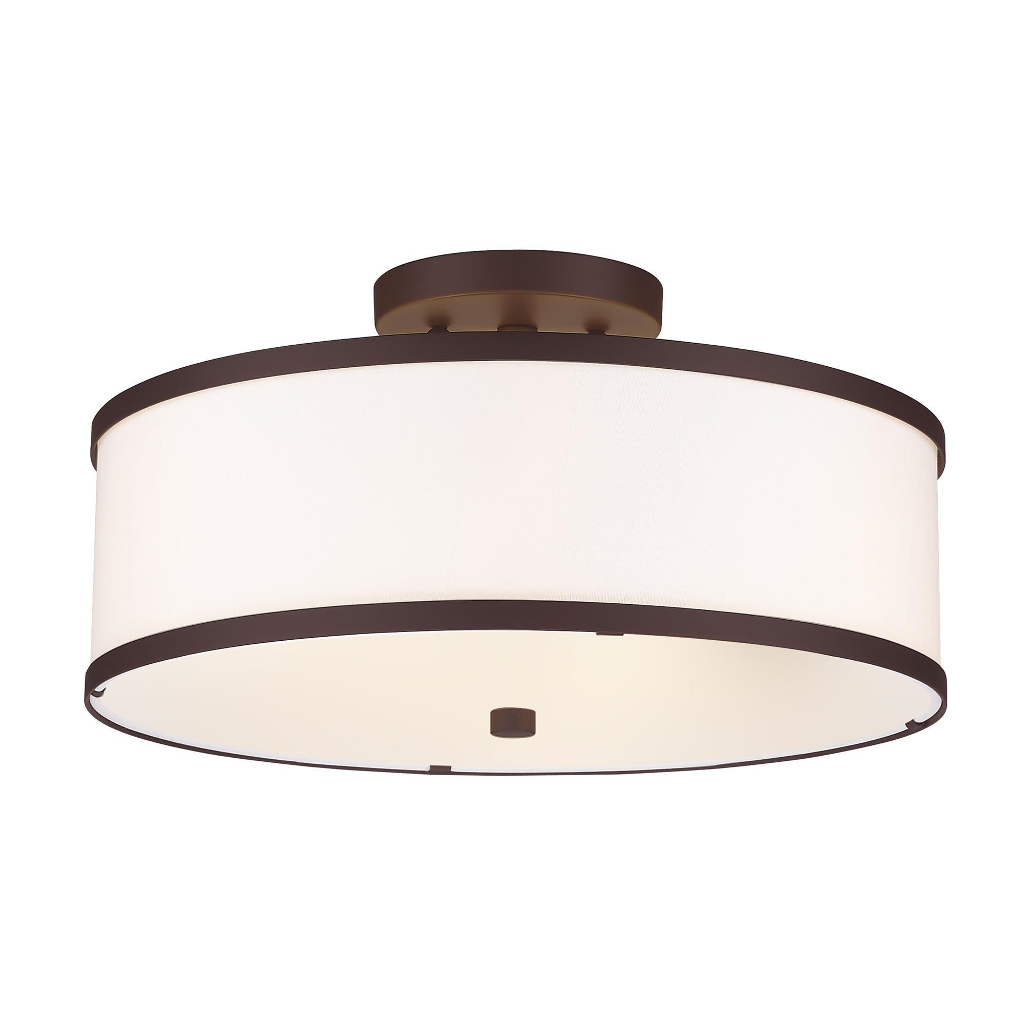 Park Ridge 15 Inch 3 Light Semi Flush Mount by Livex Lighting