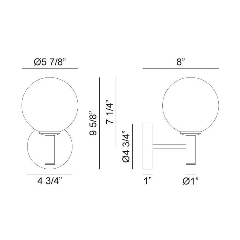 Matteo Lighting Cosmo 9 Inch Wall Sconce