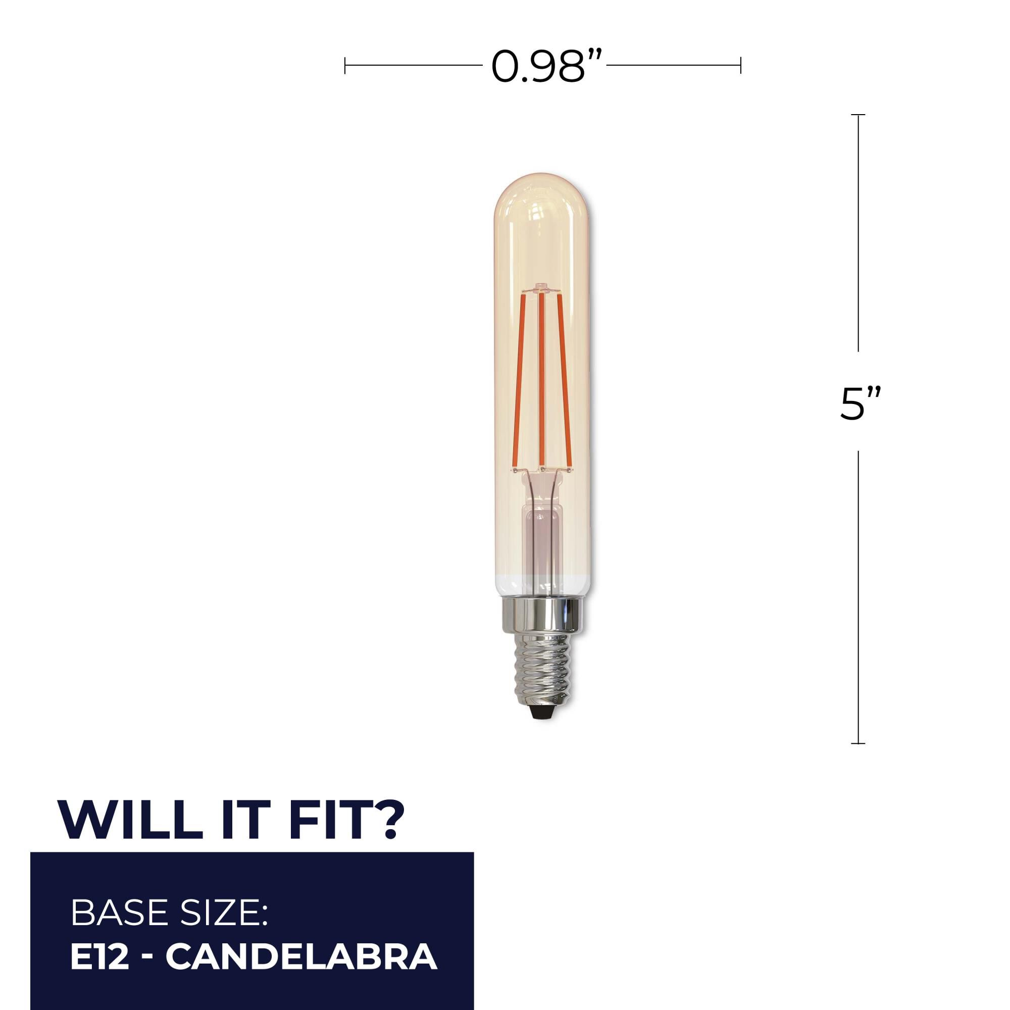 Dimmable 4.5 Watt 2100K T8 LED Light Bulb by Bulbrite