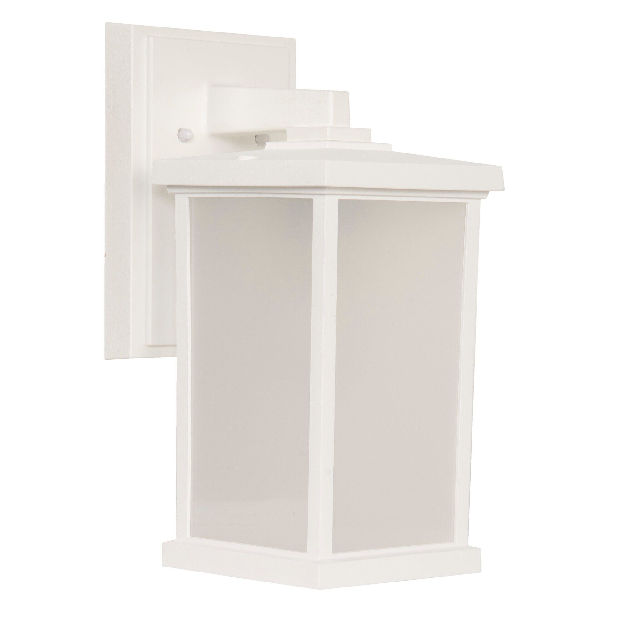 Shown in Textured White finish and Frosted glass and Polycarbonate shade