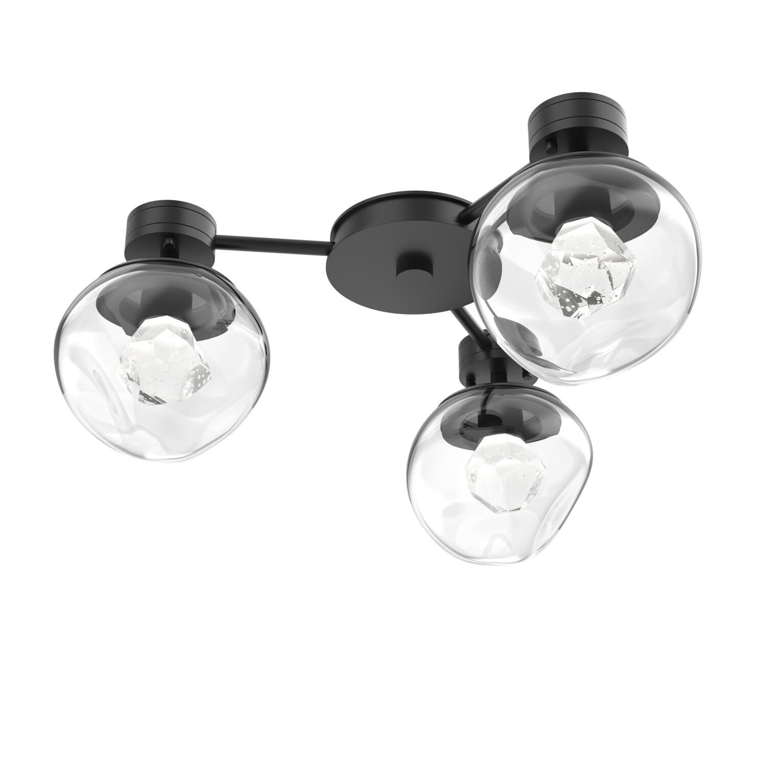 Levi Wilson Luna 23 Inch Semi Flush Mount by Hammerton Studio