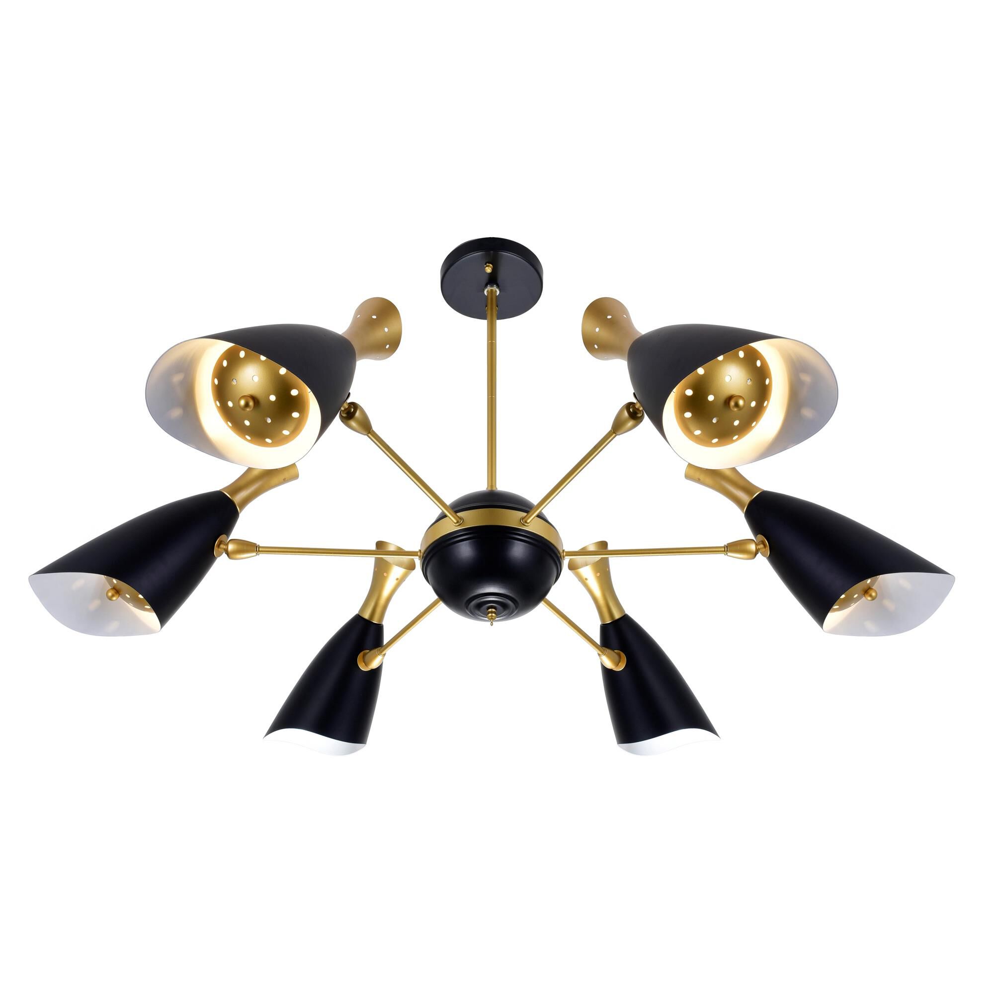 Rolin 43 Inch 6 Light Chandelier by CWI Lighting