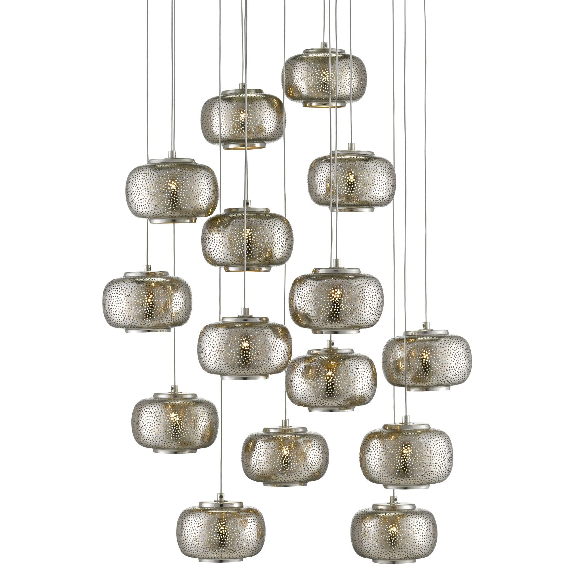 Pepper 15 Light LED Multi Light Pendant by Currey and Company