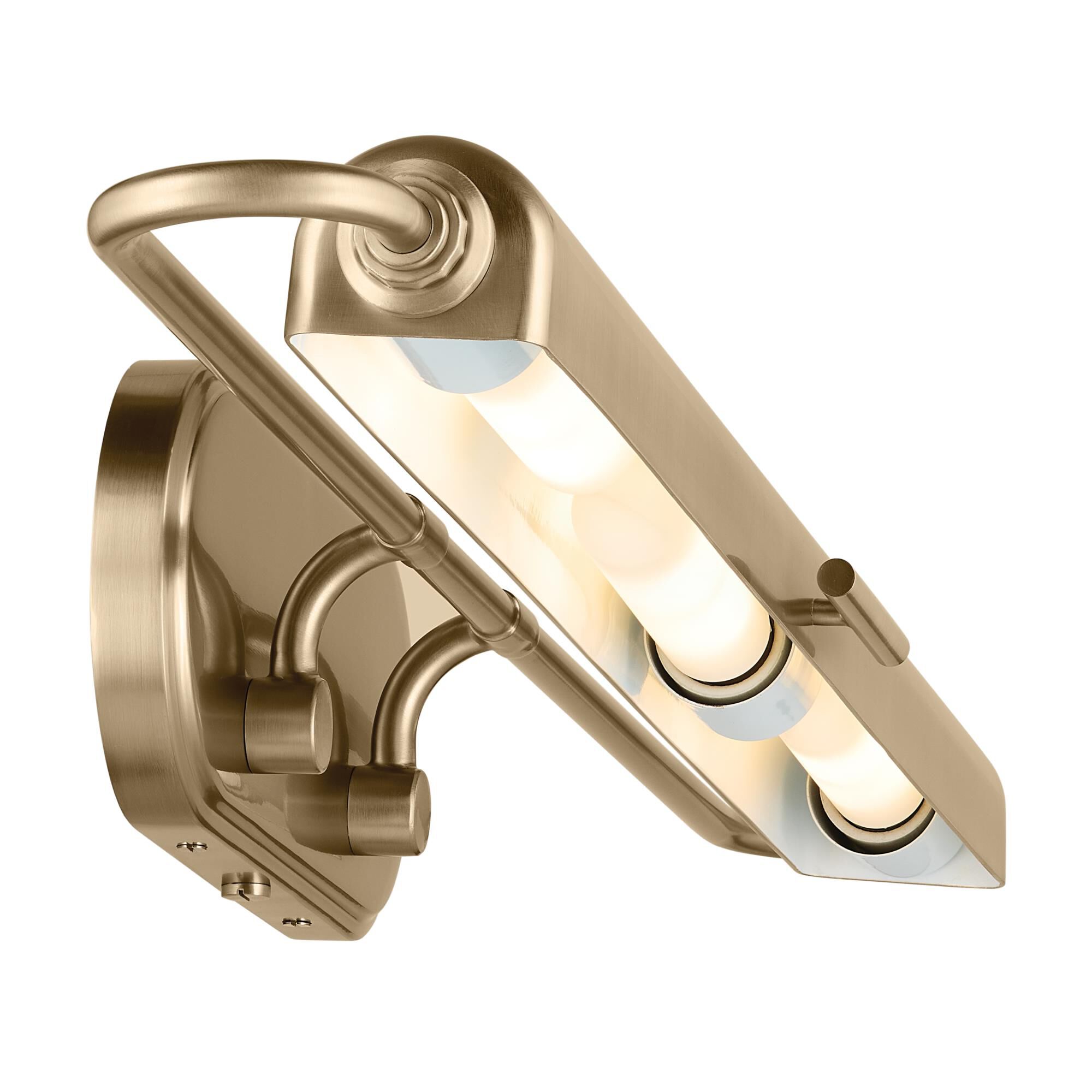 Shown in Champagne Bronze finish and Metal shade