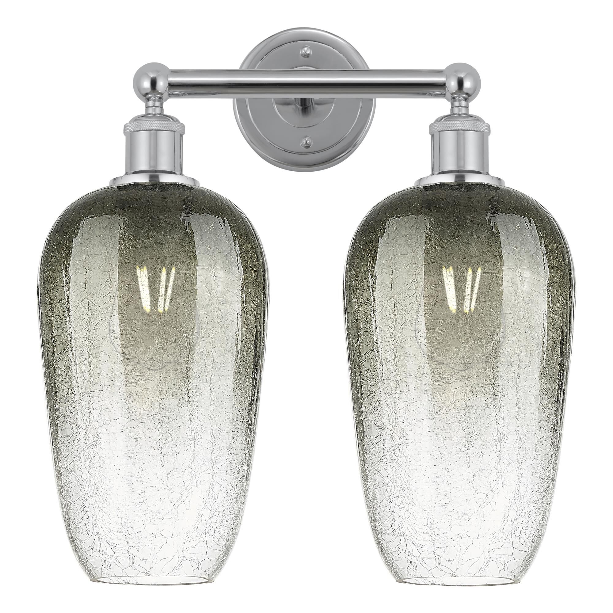 Shown in Polished Chrome finish and Slate glass